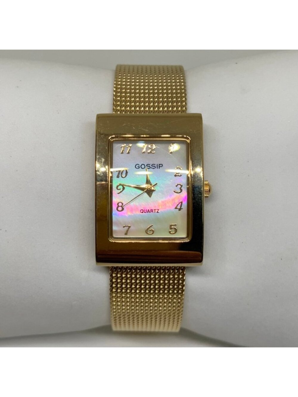 Gossip gold tone women’s watch 21mm quartz analog mesh band running